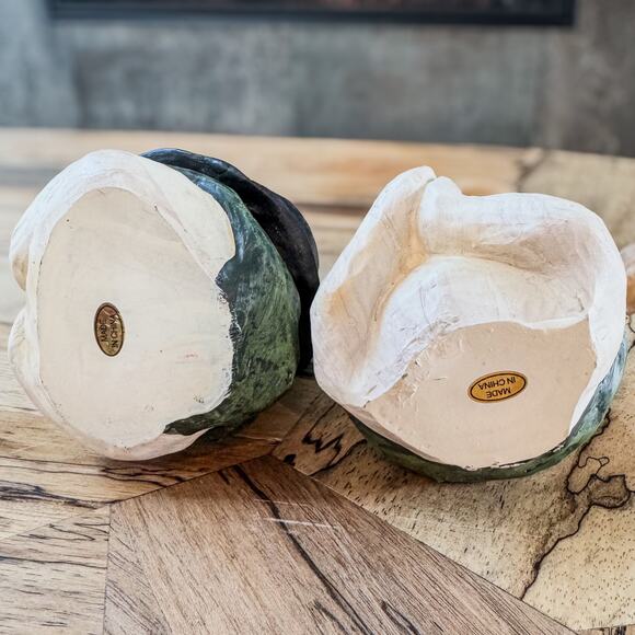 Mr and Mrs Snowman Tealight Candle Holders-Country Christmas-Rustic-3.75”H - Picture 6 of 7